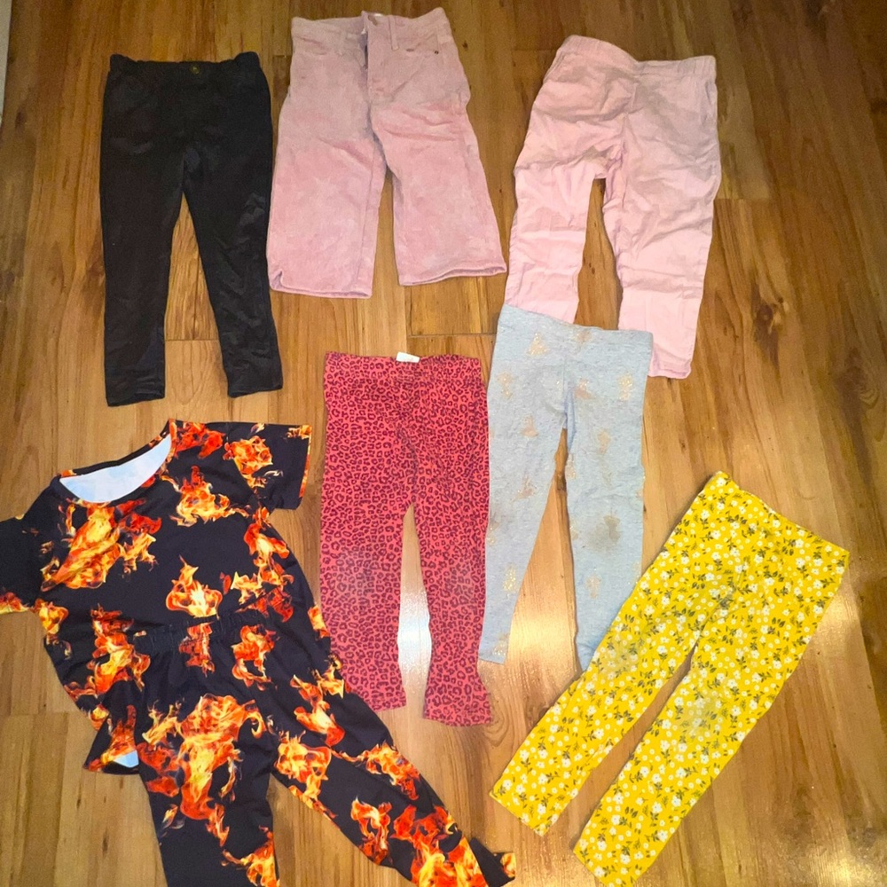 Pairs of stylish pants for toddler girls